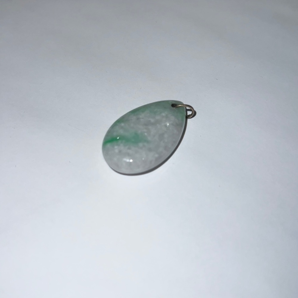 Authentic Jade Teardrop Pendant